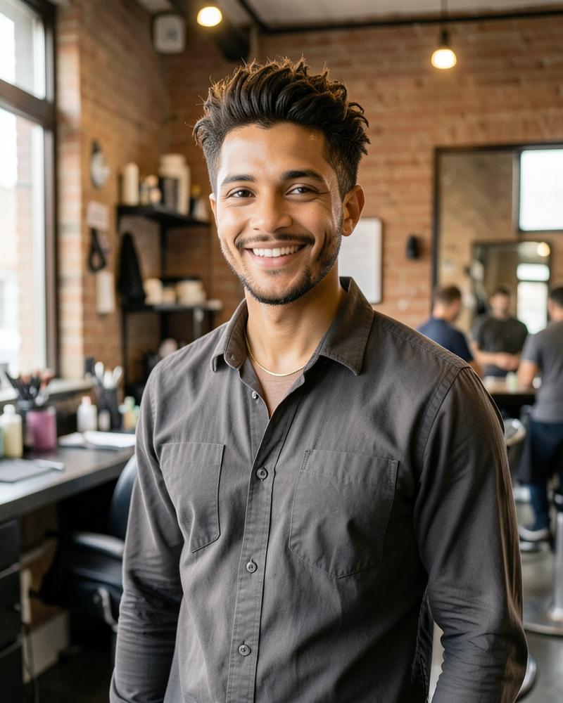 Andre, fictional modern styles at Fade & Forge
